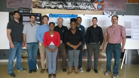 Figure 2.  The first Langston summer interns along with the Lab project's team members and additional summer interns.  Front row (L-R) Halina Garraway and Danielle Wright.  Back row (L-R) Chris Matere