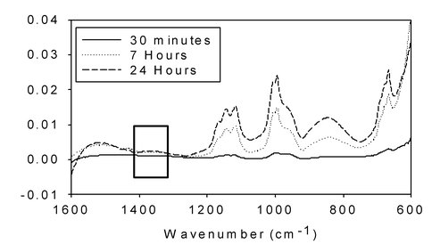 Fourier Transform Infrared Spectra of N2 Treated FeS Slurry