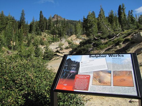 First Astrobiology Trailside Sign in California National Park