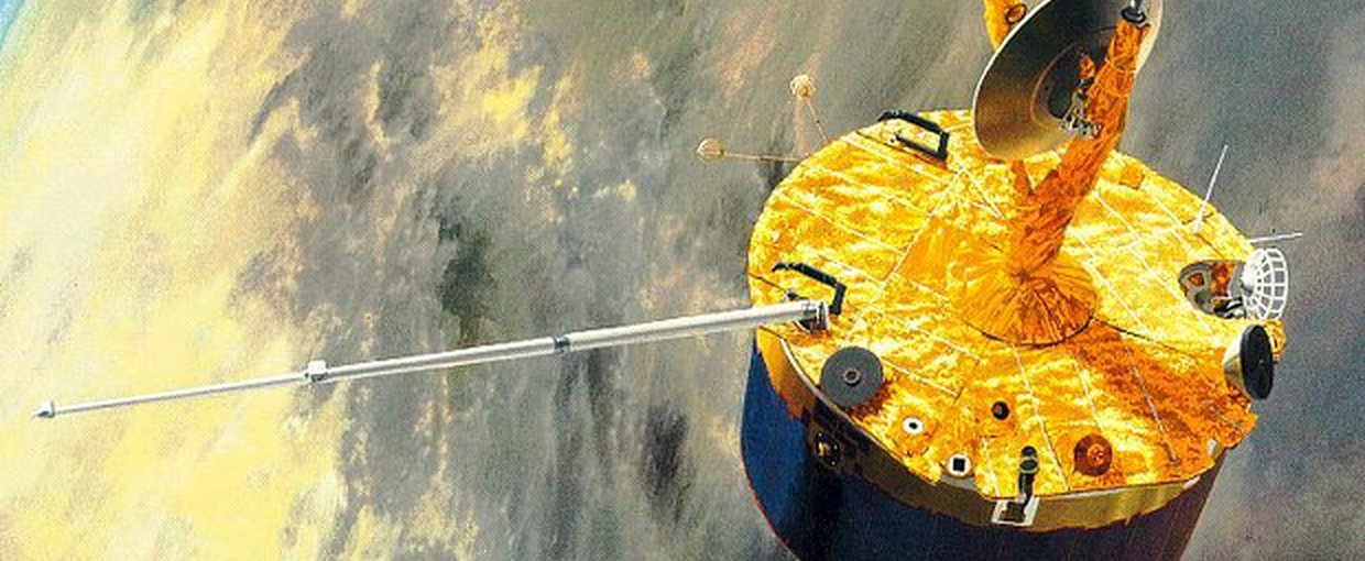 Artist's impression of the Pioneer Venus orbiter. Credit: NASA
