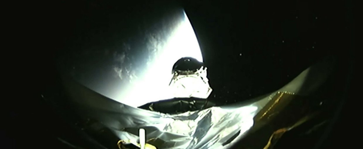 A camera on the SpaceX Falcon 9 booster captured the moment of separation as NASA's Transiting Exoplanet Survey Satellite (TESS) begins its mission.