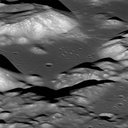 This is a view of the Taurus-Littrow valley taken by NASA’s Lunar Reconnaissance Orbiter spacecraft. The valley was explored in 1972 by the Apollo 17 mission astronauts Eugene Cernan and Harrison Schmitt.