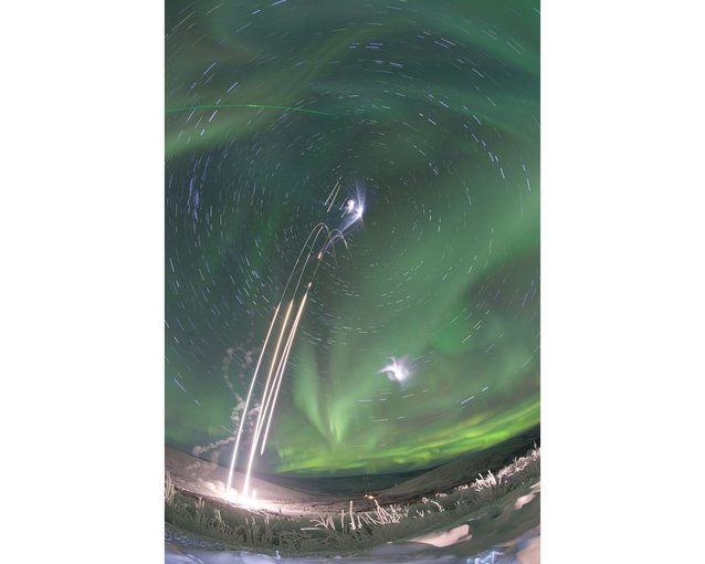 To study auroras, NASA suborbital sounding rockets launch from the Poker Flat Research Range in Alaska carrying the Mesosphere-Lower Thermosphere Turbulence Experiment (M-TeX) and Mesospheric Inversion-layer Stratified Turbulence (MIST).