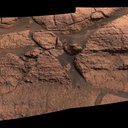Rover scientists found signs of water in the first rocks they encountered by Opportunity on Mars. This outcrop, nicknamed "El Capitan," exhibited physical features and minerals pointing to a watery past.