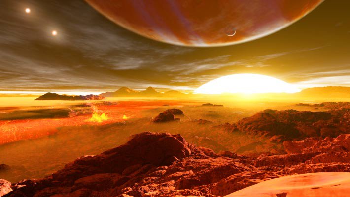 Exoplanets are much too far away for missions to visit and explore, so scientists are learning about them remotely.  That includes the question of whether they might support life — an aspect of exoplanet science that is getting  new attention. This is artist Ron Miller’s impression of an exoplanet.