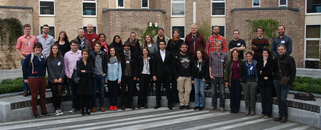 Participants and keynote lecturers of the first AbGradE symposium in 2014. Photo courtesy AbGradE, Baptiste Journaux