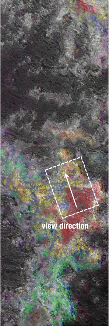 Figure 3.  Map of 5 aqueous alteration units at Mawrth Vallis. a) CRISM over HiRISE showing ~5 km wide swath of multiple aqueous outcrops