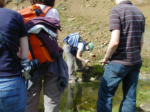 Hveragerdi Geothermal Area &#8211; Collecting Samples