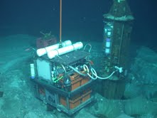 GeoMICROBE Sled Deployed at Wellhead of <span class="caps">CORK</span> at Borehole 1301A.
