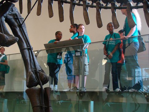 Campers at the American Museum of Natural History