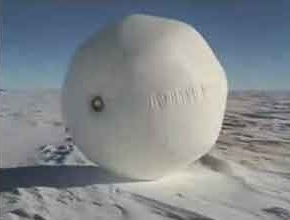 Fig. 3 an Inflatable Tumbleweed Deployed in the Antarctic, 2004