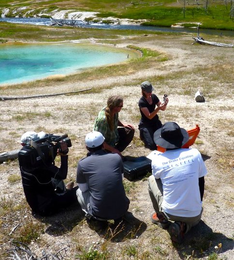 Filming in Yellowstone National Park