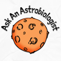 Ask an Astrobiologist logo; image of planet