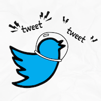 How to ask; twitter bird tweeting