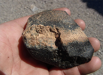 Analysis of Martian meteorite NWA 7635 dates it at 2.4 billion years old. Image source: University of Houston Image credit: None