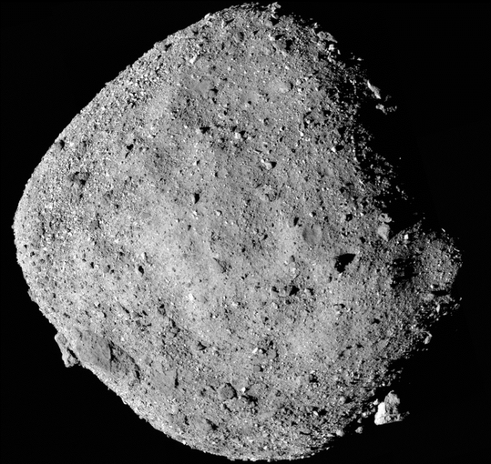 This is a mosaic image of asteroid Bennu, from NASA’s OSIRIS-REx spacecraft. The discovery of sugars in meteorites supports the hypothesis that chemical reactions in asteroids – the parent bodies of many meteorites – can make some of life’s ingredients.