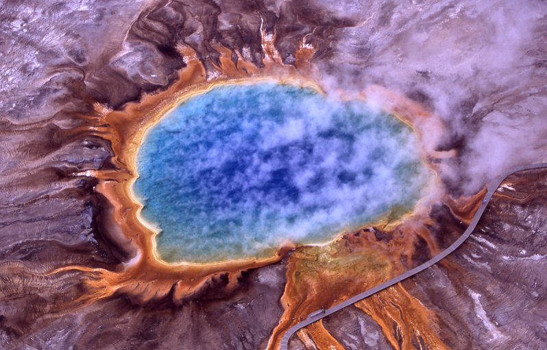 Extremophiles, such as the thermophiles that give the microbial mats such vivid colors in the hot springs in Yellowstone National Park, are a hot topic of study amongst astrobiologists in the UK.