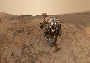 NASA’s Curiosity rover is among those machines that have discovered signs of ancient water on Mars. Credit: NASA/JPL-Caltech/Univ. of Arizona