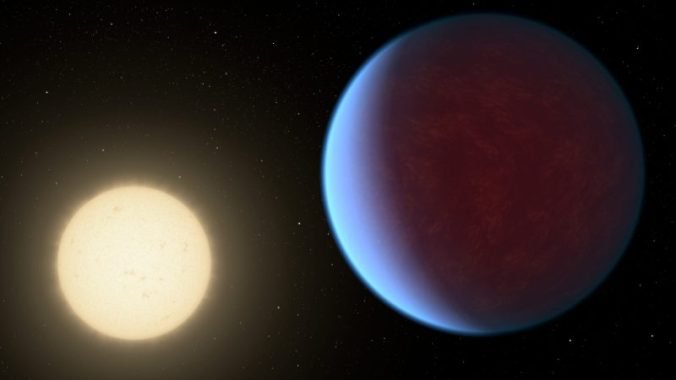 Artist rendering of planet Cancri 55 e.