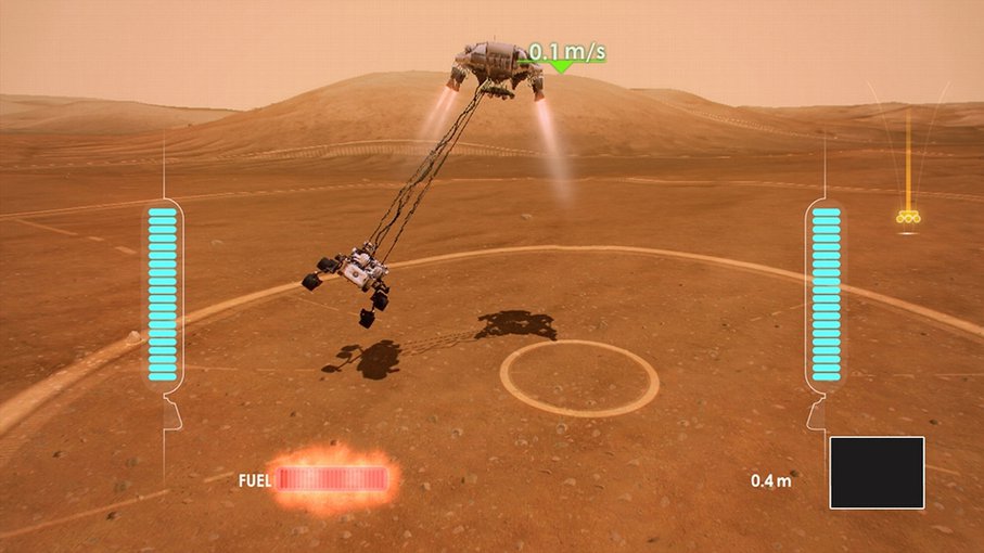 The video game, Mars Rover Landing, developed for Xbox Live.