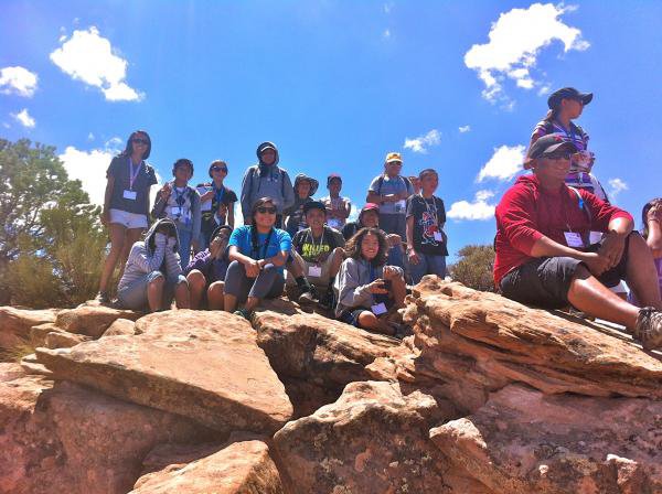 Students and counselors from NASA and the Navajo Nation project’s 2012 Summer Camp at Canyon de Chelly National Monument. Source: NASA