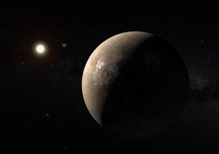 Artist’s impression of the exoplanet Proxima Centauri b.