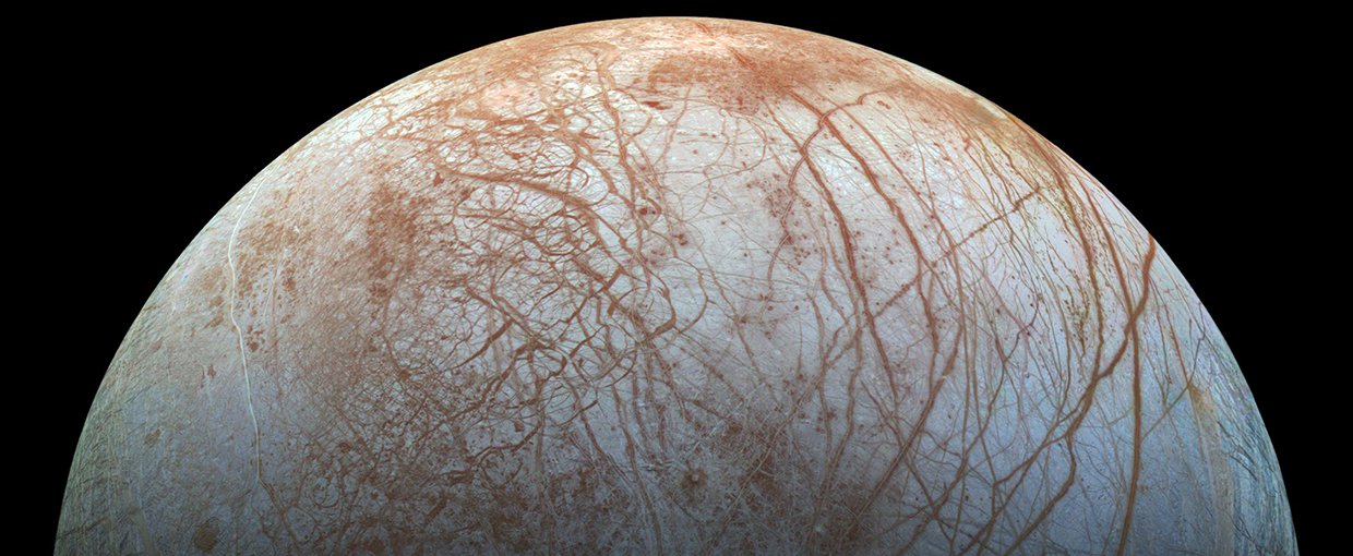 Jupiter’s moon Europa has an ocean hidden beneath a crust of ice and is a leading candidate in the search for other life in the Solar System.
