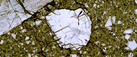 Lunar zircon brought back by astronauts from the Apollo 17 mission. Photo credit: Apollo 17/Nicholas E. Timms.