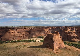 Tséyi’ (Canyon de Chelly National Monument) is located on Navajo Nation land. Members of NASA’s Perseverance rover team, in collaboration with the Navajo Nation, has been naming features of scientific interest with words in the Navajo language.