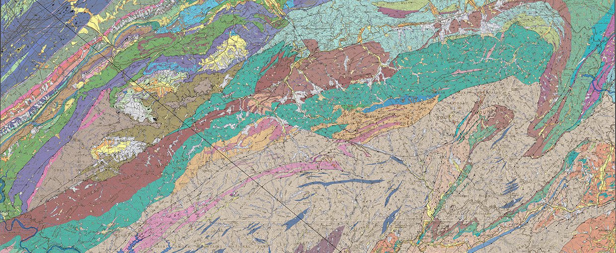 Geologic map of the Great Smoky Mountains National Park Region, Tennessee and North Carolina. Available at: http://pubs.usgs.gov/of/2005/1225/