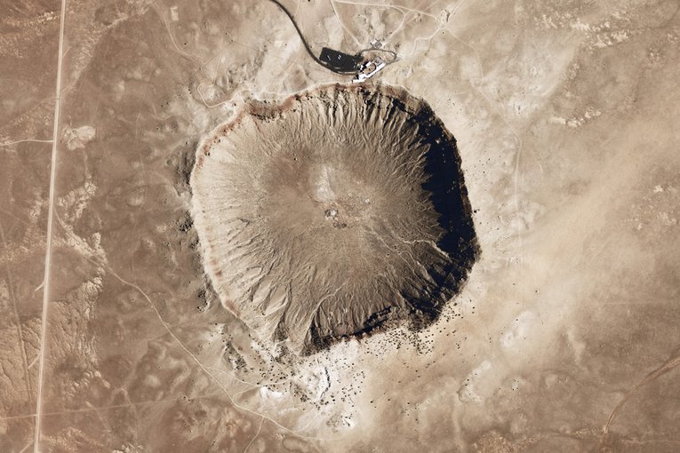 Meteor Crater (also known as Barringer Crater) in Arizona, United States of America.