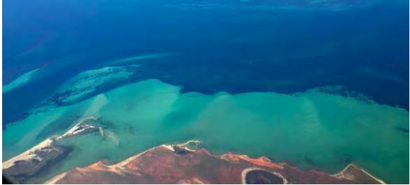 Overhead shot of Shark Bay. Source: ACA/UNSW.