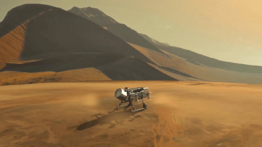 The Dragonfly drone has been selected as the next New Frontiers mission, this time to Saturn’s moon Titan.  Animation of the vehicle taking off from the surface of the moon.