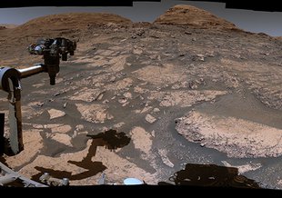 NASA’s Curiosity Mars rover used its Mast Camera to capture this 360-degree view on July 3, 2021, the 3,167th sol of the mission. The panorama is made up of 129 individual images that were sent to Earth, after which they are stitched together.