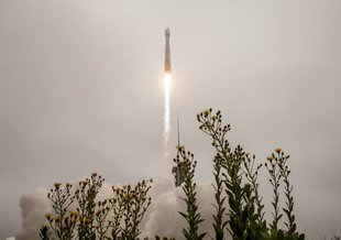 The United Launch Alliance (ULA) Atlas V rocket with the Landsat 9 satellite onboard launches, Monday, Sept. 27, 2021, from Space Launch Complex 3 at Vandenberg Space Force Base in California.