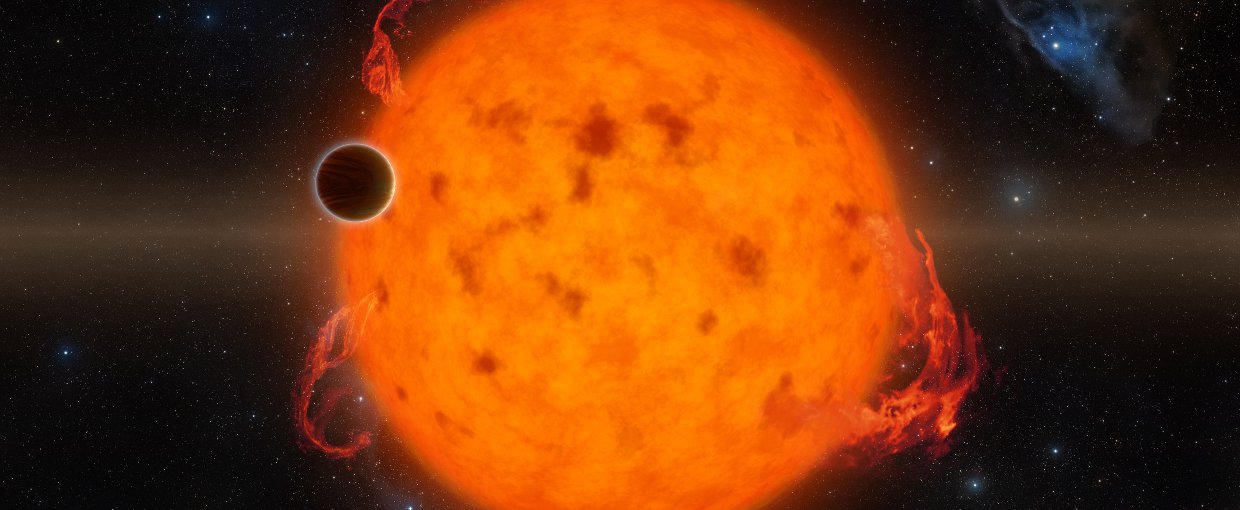 An illustration of Kepler2-33b, , one of the youngest exoplanets detected to date using NASA Kepler Space Telescope.