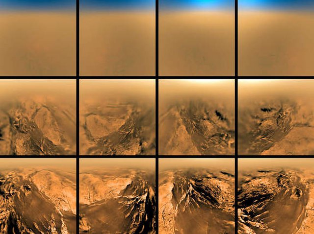The Huygens descent to the surface of Titan, as recorded in 2005.