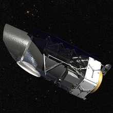 Artist impression of WFIRST in space.