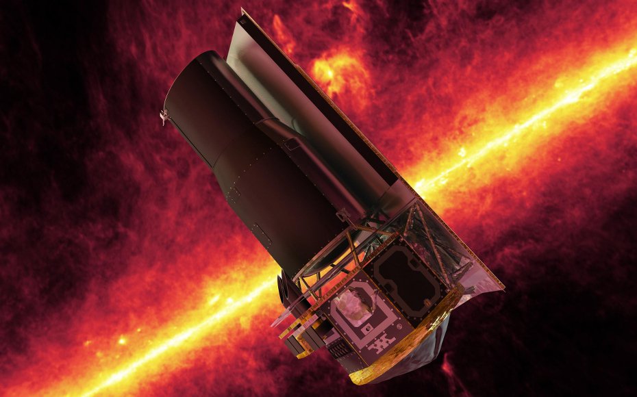 Artist concept of the Spitzer Space Telescope.
