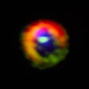 Observations made with the Atacama Large Millimeter/submillimeter Array (ALMA) telescope show a disk of gas and cosmic dust around the young star HD 142527.