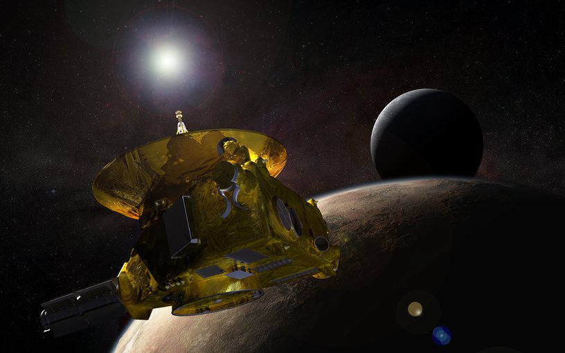 Artist concept of the New Horizons spacecraft.