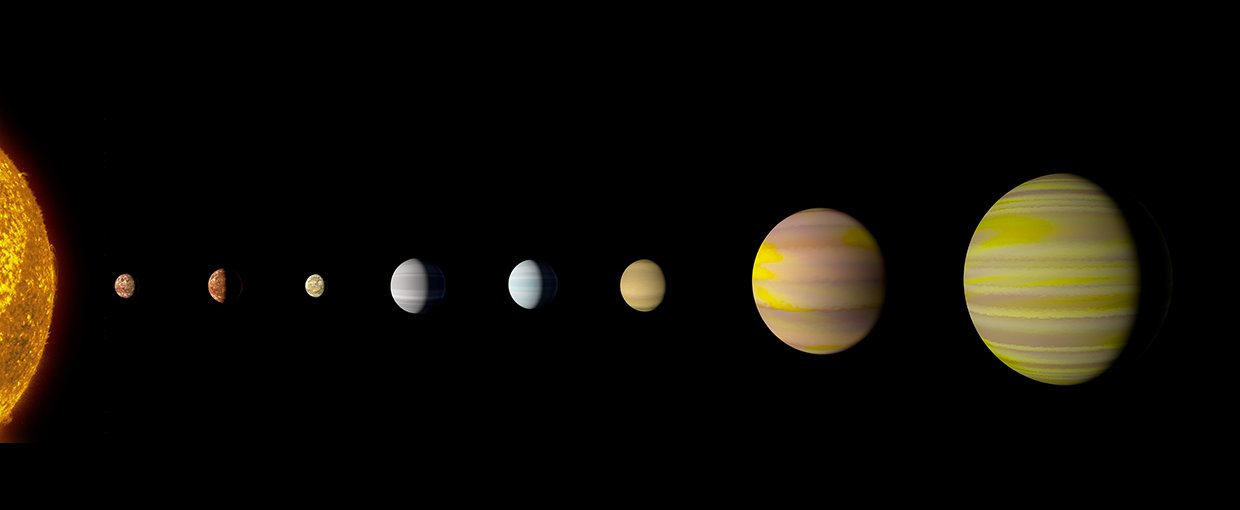 With the discovery of an eighth planet, the Kepler-90 system is the first to tie with our solar system in number of planets.