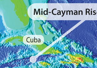 The Mid-Cayman rise is an undersea ridge in the Caribbean Sea located at the tectonic boundary of the North American Plate and the Caribbean Plate.