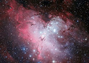 The Eagle nebula is an intense region of star formation, an emergent phenomenon that clearly creates something novel out of simpler parts.