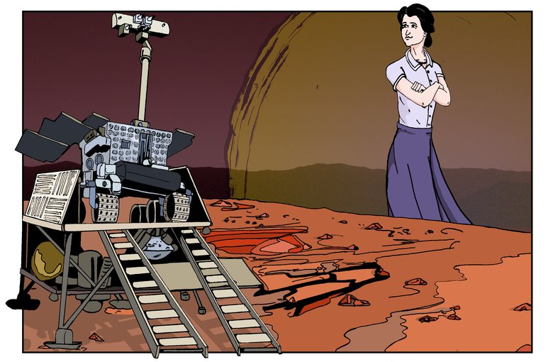 Scientist Rosalind Franklin, the namesake of the European Space Agency’s future Mars rover, played a key role in the discovery of DNA’s double helix structure. This image is from Issue 2 of the Astrobiology Graphic History.