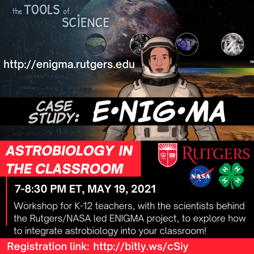 Dive deeper into the world of Astrobiology with ENIGMA.