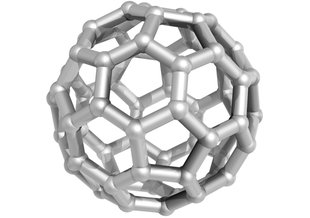 Fullerene molecule (C60).