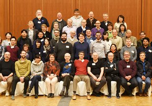 Participants at the third annual meeting of the Earth-Life Science Institute (ELSI) Origins Network (EON).