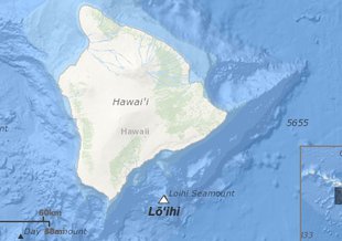 Lō‘ihi Seamount is an active volcano about 30 km (19 mi) off the shore of Hawai'i.