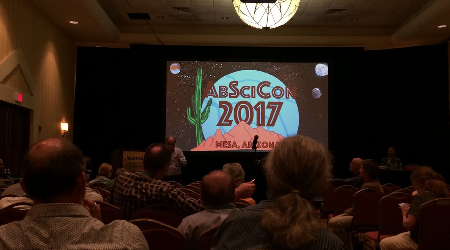 A technical session at AbSciCon 2017. Over 800 scientists attended the biennial conference, held this year in Mesa, Arizona.